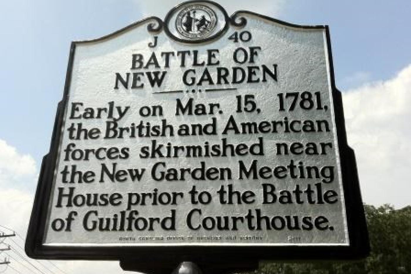 Battle of New Garden Historical Marker