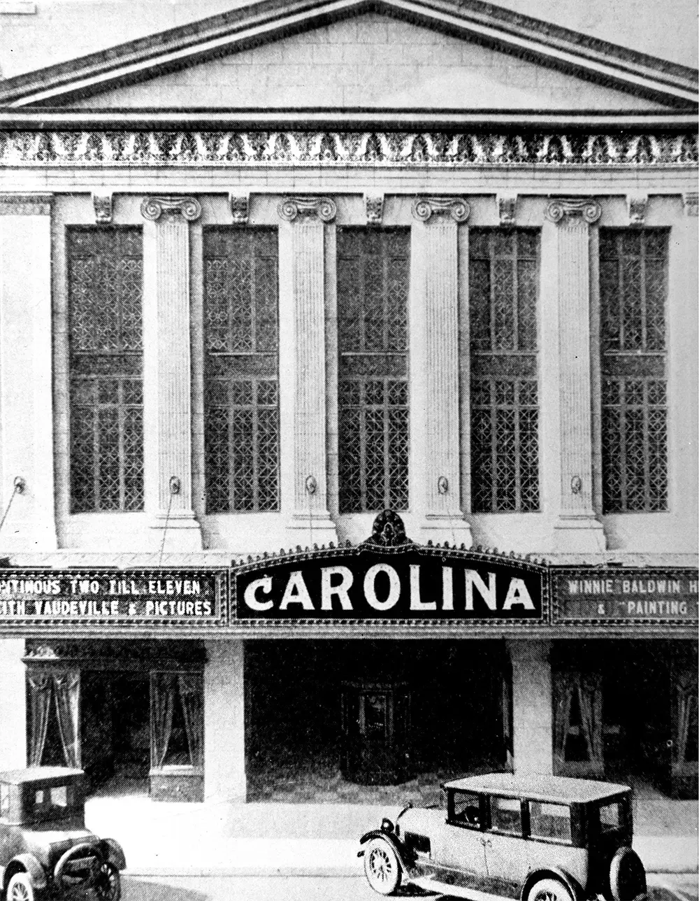 Historic image of The Carolina Theatre in Greensboro, NC