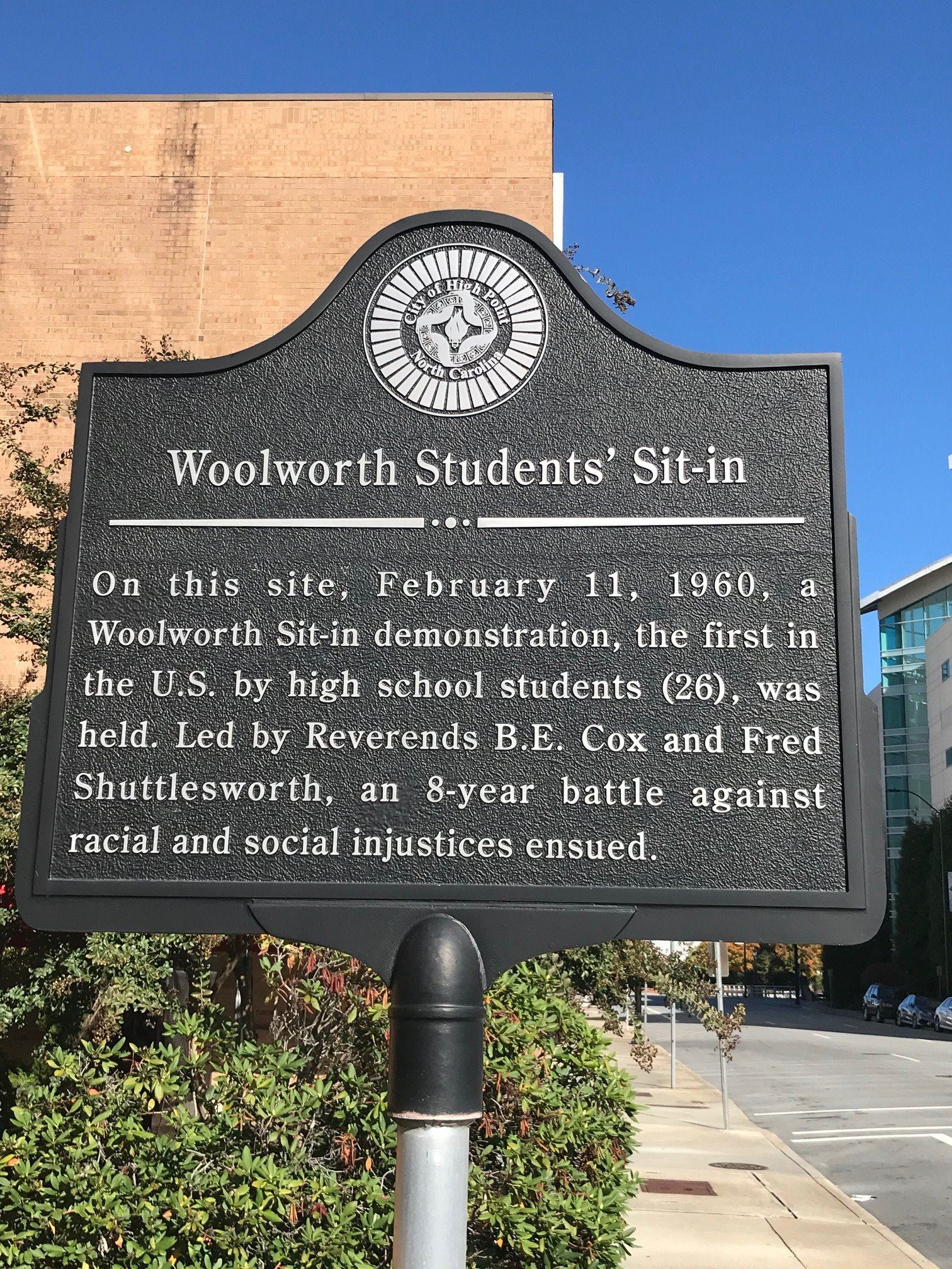 Feb 11 High Point Sit-In Marker