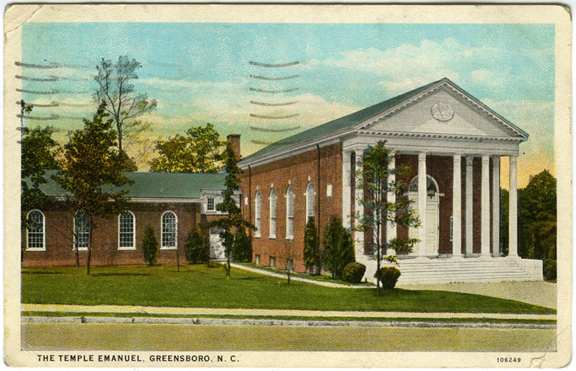 Temple Emanuel Greensboro 1924