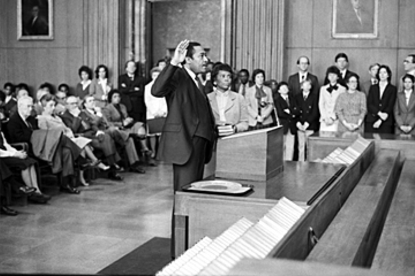 Henry Frye Sworn in as NC Supreme Court Justice