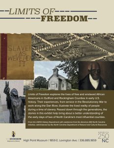 Special Thursday History Presentation UNCG Department of History: Limits of Freedom