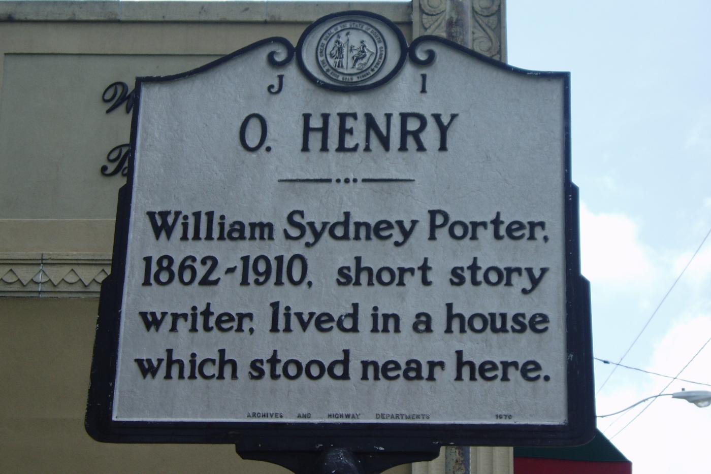 William Sydney Porter, O. Henry, born