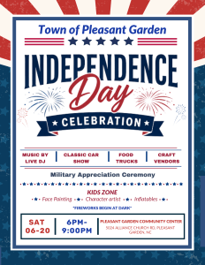 Town of Pleasant Garden Independence Day Celebration